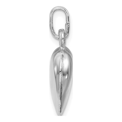 Sterling Silver Puffed Heart Charm – view 3