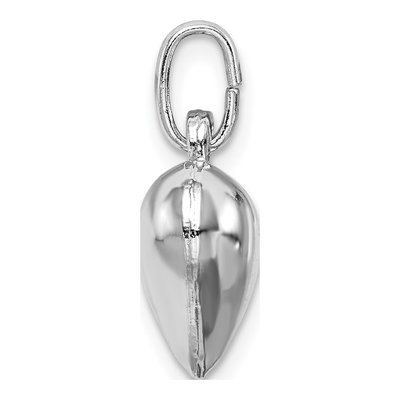 Sterling Silver Puffed Heart Pendant – view 3
