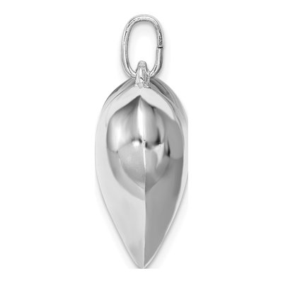 Sterling Silver Puffed Heart Pendant – view 3