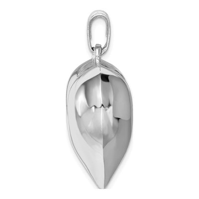 Sterling Silver Puffed Heart Pendant – view 3