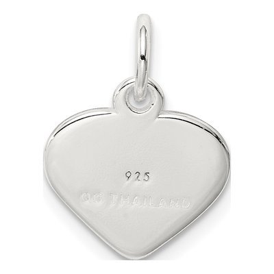 Sterling Silver Love Heart Pendant – view 5