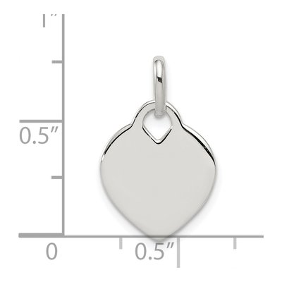 Sterling Silver Heart Pendant – view 4