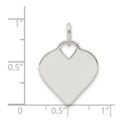 Sterling Silver Heart Pendant – view 4
