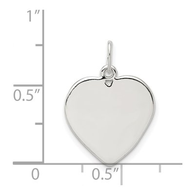 Sterling Silver Small Heart Pendant – view 4