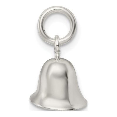 Sterling Silver Moveable Bell Charm – view 3
