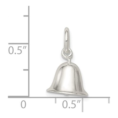Sterling Silver Moveable Bell Charm – view 4