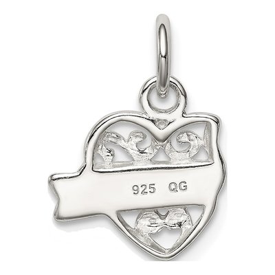 Sterling Silver Heart Daughter Charm – view 5
