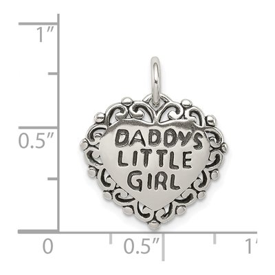 Sterling Silver Daddy's Little Girl Pendant – view 4
