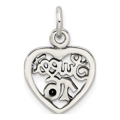 Sterling Silver Sweet 16-Heart Charm – view 5