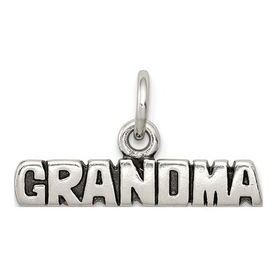 Sterling Silver Antiqued Grandma Charm