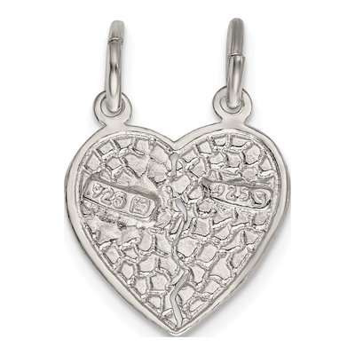 Sterling Silver Best Friends Heart Set Charm – view 5