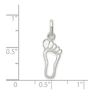 Sterling Silver Foot Pendant – view 4