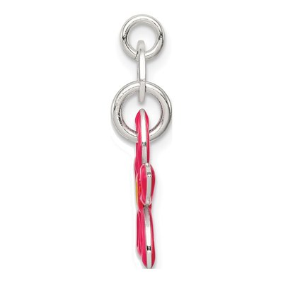 Sterling Silver Enameled Reversible Charm – view 3