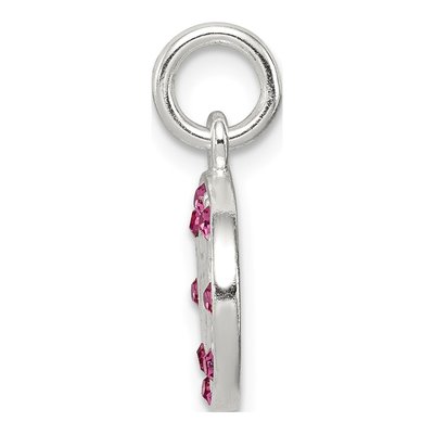 Sterling Silver Crystal Angel for Girls Pendant – view 3