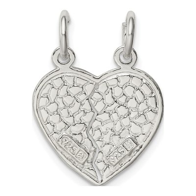 Sterling Silver I Love You 2-Piece Heart Charm – view 5