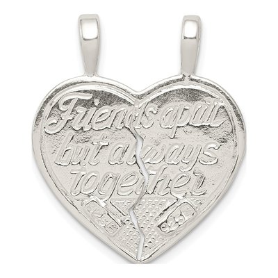 Sterling Silver Best Friend Heart Charm – view 4