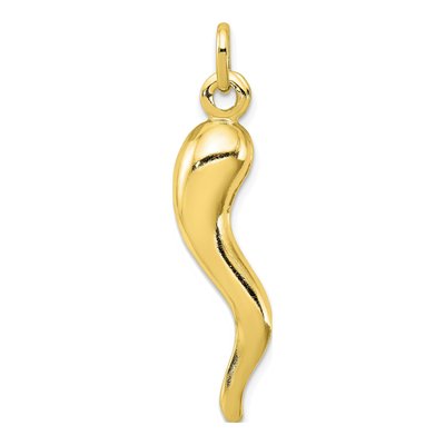Gold-Plated Sterling Silver Horn Pendant