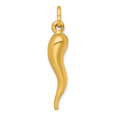 Gold-Plated Sterling Silver Horn Pendant – view 4