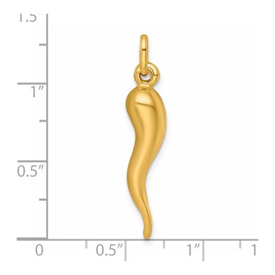 Gold-Plated Sterling Silver Horn Pendant – view 5