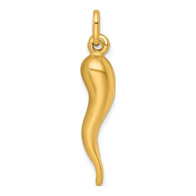 Gold-Plated Sterling Silver Horn Pendant