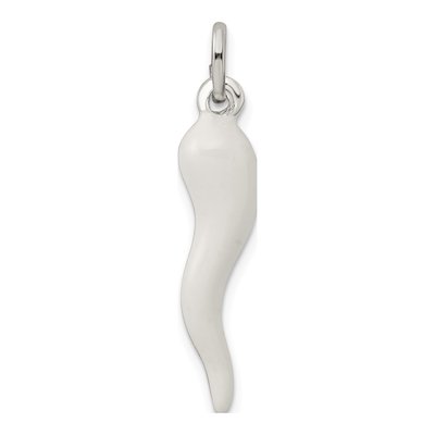 Sterling Silver Enamel Horn Pendant – view 5