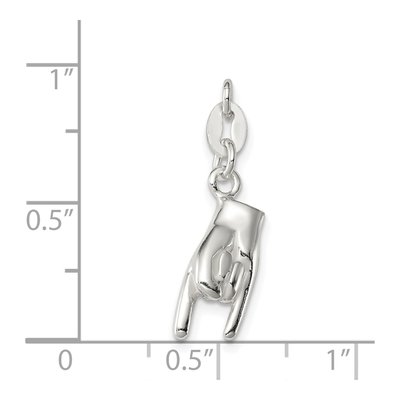 Sterling Silver Rock on Pendant – view 4