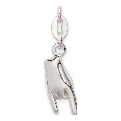 Sterling Silver Rock on Pendant – view 5
