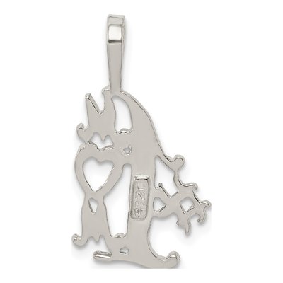 Sterling Silver Mom Number 1 Pendant – view 5