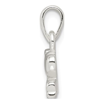 Sterling Silver I Love Music Pendant – view 3