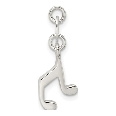 Sterling Silver Music Note Charm – view 5