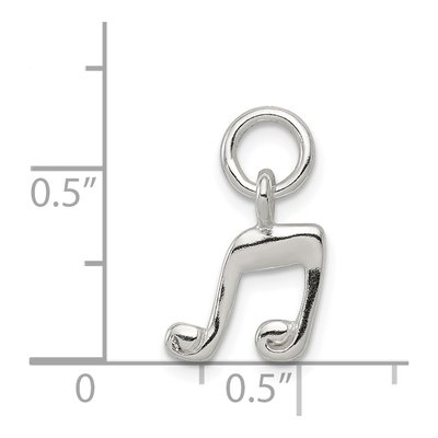 Sterling Silver Music Note Pendant – view 4