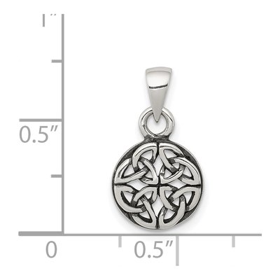 Sterling Silver Antiqued Celtic Pendant – view 4