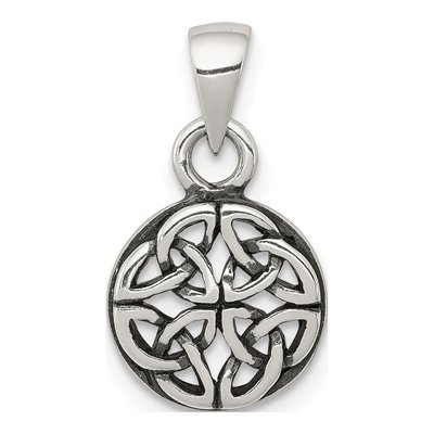Sterling Silver Antiqued Celtic Pendant