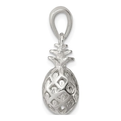 Sterling Silver 3-D Pineapple Pendant – view 3