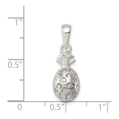 Sterling Silver 3-D Pineapple Pendant – view 4