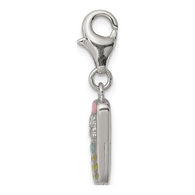 Sterling Silver CZ Cell Phone Charm – view 3