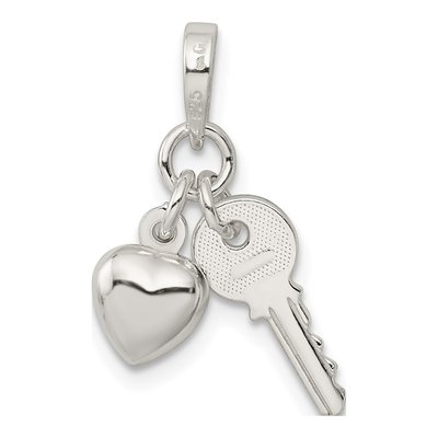 Sterling Silver Heart Pendant – view 4