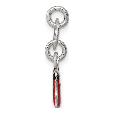 Sterling Silver Enameled Ladybug for Kids Charm – view 3