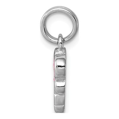 Sterling Silver Glitter Enamel Dragonfly Charm – view 3