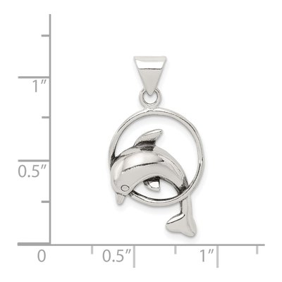 Sterling Silver Dolphin Charm – view 4