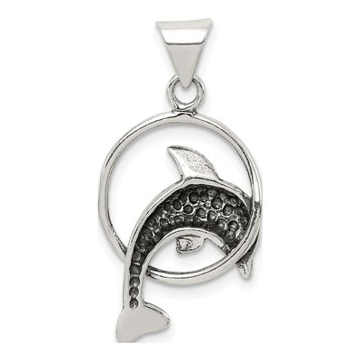 Sterling Silver Dolphin Charm – view 5