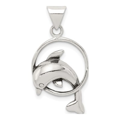 Sterling Silver Dolphin Charm