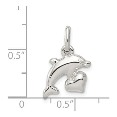 Sterling Silver Dolphin Pendant – view 4
