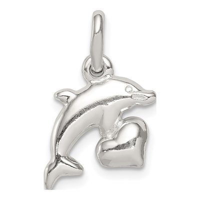 Sterling Silver Dolphin Pendant – view 5