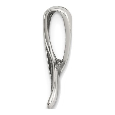 Sterling Silver Small Whale Tail Pendant – view 3
