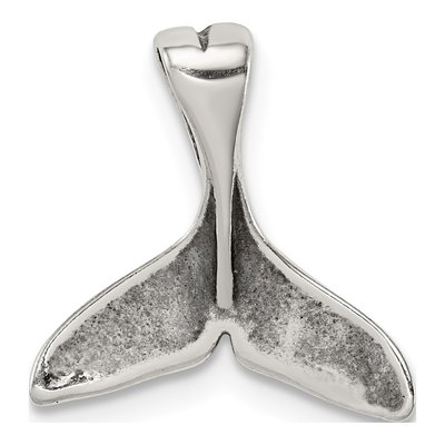 Sterling Silver Small Whale Tail Pendant – view 5