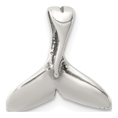 Sterling Silver Small Whale Tail Pendant