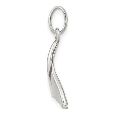 Sterling Silver Whale Tail Pendant – view 3