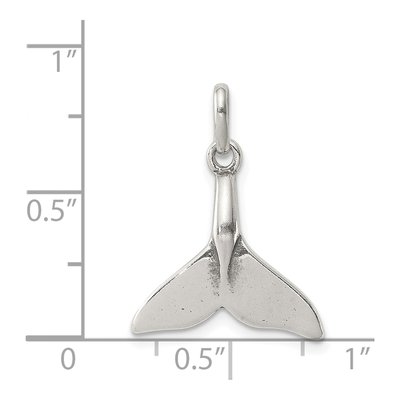Sterling Silver Whale Tail Pendant – view 4