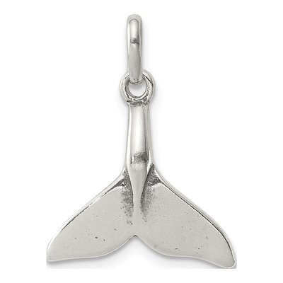 Sterling Silver Whale Tail Pendant